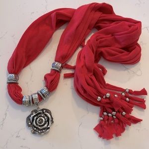 Decorative jewelled scarf